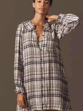 The Keira Long-Sleeve Mini Dress by Pilcro
